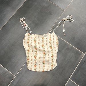 Reformation floral tank top size XS